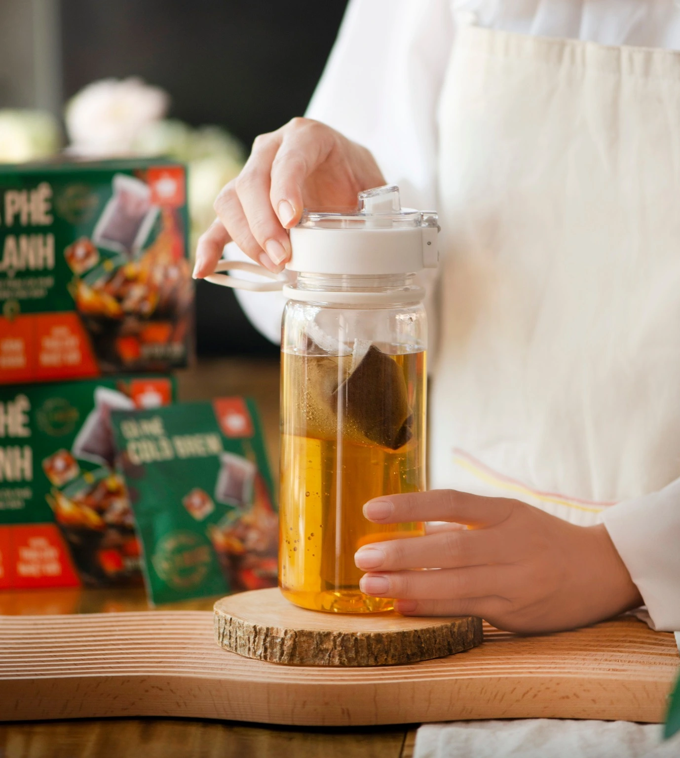 Cà phê Cold Brew túi lọc Arabica Cầu Đất tiện lợi một bước pha chế cho người bận rộn từ Message Coffee